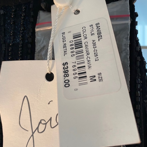 NWT. Joie black beaded Sanibel dress - Picture 6 of 11